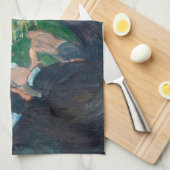 Edvard Munch - The Roulette Table in Monte Carlo Geschirrtuch (Viertel Falte)