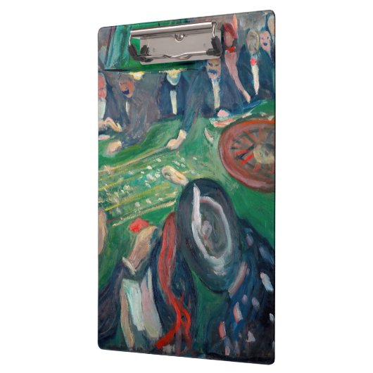 Edvard Munch - The Roulette Table in Monte Carlo Klemmbrett (Links)