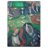 Edvard Munch - The Roulette Table in Monte Carlo Klemmbrett (Rückseite)