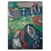 Edvard Munch - The Roulette Table in Monte Carlo Klemmbrett (Vorderseite)