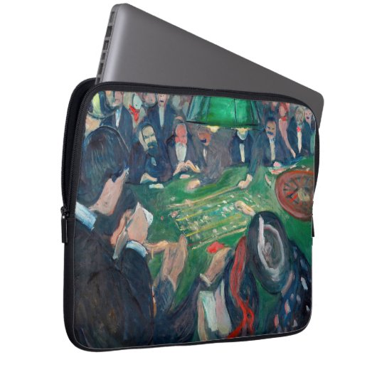 Edvard Munch - The Roulette Table in Monte Carlo Laptopschutzhülle (Vorne Rechts)