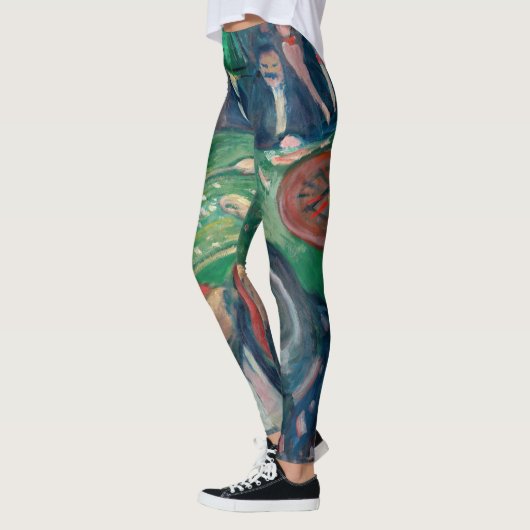 Edvard Munch - The Roulette Table in Monte Carlo Leggings (Links)