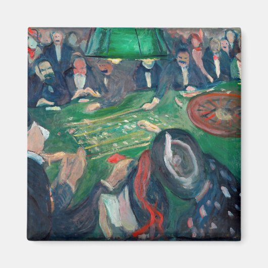 Edvard Munch - The Roulette Table in Monte Carlo Magnet (Vorne)