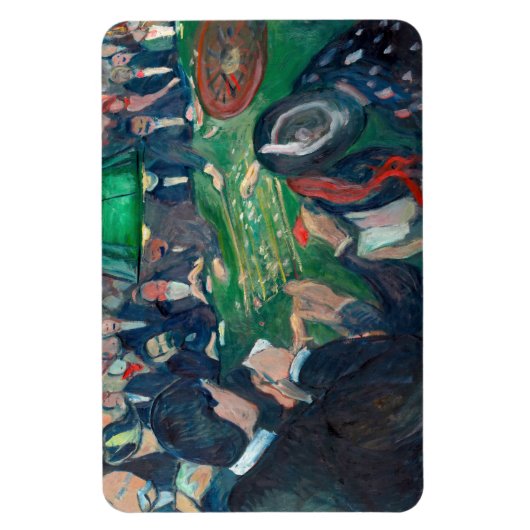 Edvard Munch - The Roulette Table in Monte Carlo Magnet (Vertikal)