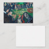 Edvard Munch - The Roulette Table in Monte Carlo Mitteilungskarte (Vorne/Hinten)