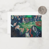 Edvard Munch - The Roulette Table in Monte Carlo Mitteilungskarte (Vorderseite/Rückseite Beispiel)