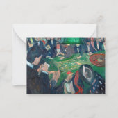 Edvard Munch - The Roulette Table in Monte Carlo Mitteilungskarte (Vorderseite)