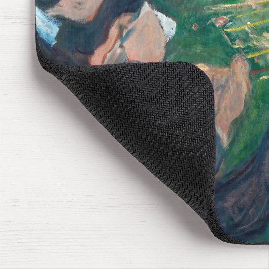 Edvard Munch - The Roulette Table in Monte Carlo Mousepad (Ecke)
