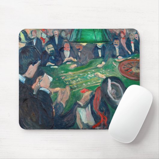 Edvard Munch - The Roulette Table in Monte Carlo Mousepad (Mit Mouse)