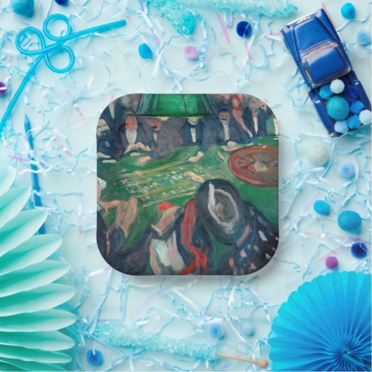 Edvard Munch - The Roulette Table in Monte Carlo Pappteller (Party)