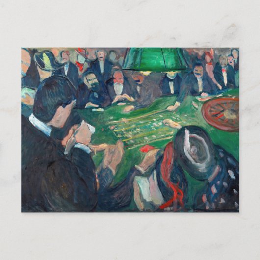 Edvard Munch - The Roulette Table in Monte Carlo Postkarte (Vorderseite)