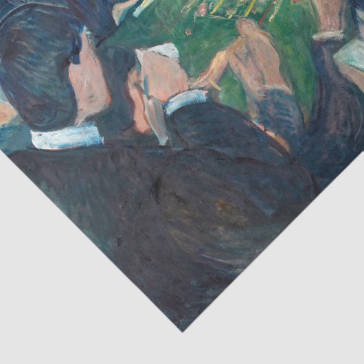 Edvard Munch - The Roulette Table in Monte Carlo Seidenpapier (Ausschnitt)