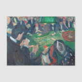Edvard Munch - The Roulette Table in Monte Carlo Seidenpapier (Vorderseite)
