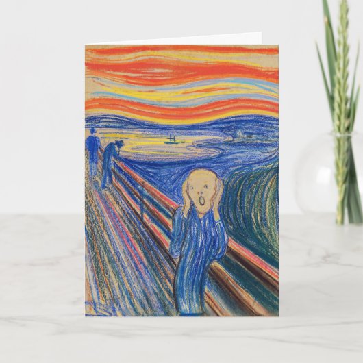 Edvard Munch - The Scream 1895 Karte (Vorderseite)