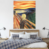 Edvard Munch The Scream Art Masterpiece Malerei Leinwanddruck (Insitu (Schlafzimmer))