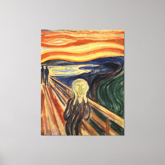 Edvard Munch The Scream Art Masterpiece Malerei Leinwanddruck (Vorderseite)