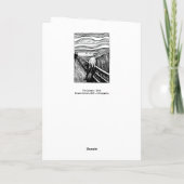 Edvard Munch - The Scream Lithography Karte (Rückseite)