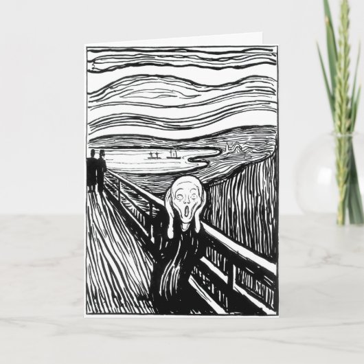 Edvard Munch - The Scream Lithography Karte (Vorderseite)
