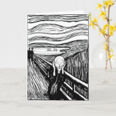 Edvard Munch - The Scream Lithography Karte (Gelbe Blume)