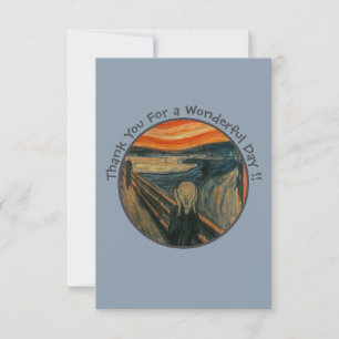 Edvard Munch The Scream Partyartikel Sammlung Dankeskarte