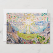 Edvard Munch - The Sun 1910 Dankeskarte (Vorderseite)