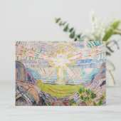 Edvard Munch - The Sun 1910 Einladung (Stehend Vorderseite)
