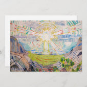 Edvard Munch - The Sun 1910 Einladung (Vorne/Hinten)