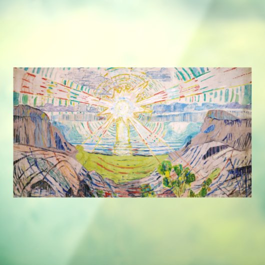 Edvard Munch - The Sun 1910 Fensteraufkleber (Blatt 3)