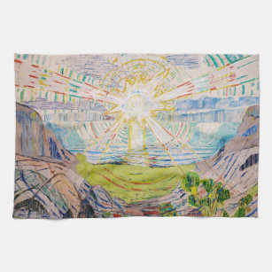 Edvard Munch - The Sun 1910 Geschirrtuch