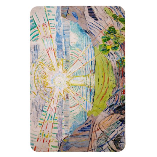Edvard Munch - The Sun 1910 Magnet (Vertikal)