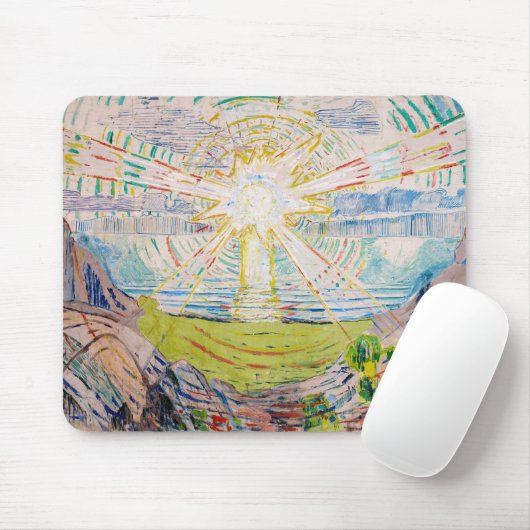 Edvard Munch - The Sun 1910 Mousepad (Mit Mouse)