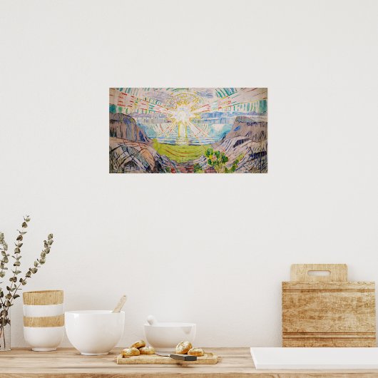 Edvard Munch - The Sun 1910 Poster (Küche)