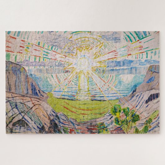 Edvard Munch - The Sun 1910 Puzzle (Horizontal)