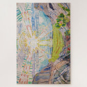Edvard Munch - The Sun 1910 Puzzle (Vertikal)