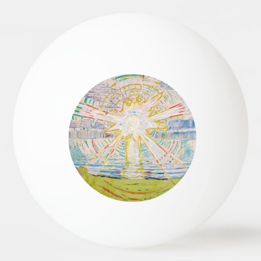 Edvard Munch - The Sun 1910 Tischtennisball (Vorderseite)