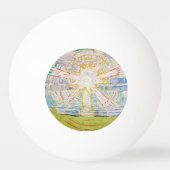 Edvard Munch - The Sun 1910 Tischtennisball (Rückseite)