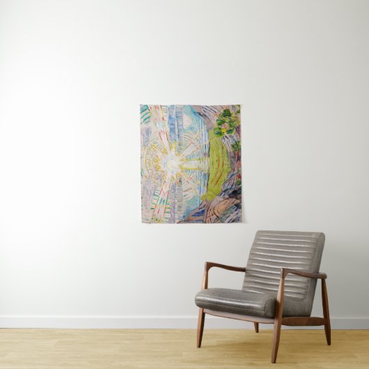 Edvard Munch - The Sun 1910 Wandteppich (Beispiel)