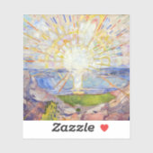 Edvard Munch - The Sun 1911 Aufkleber (Blatt)