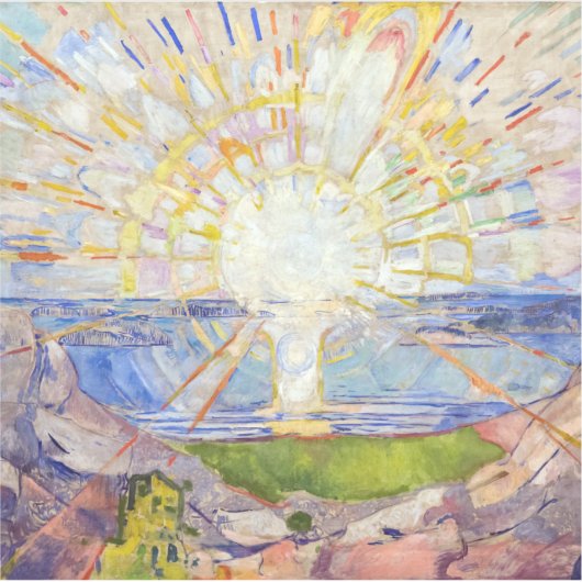 Edvard Munch - The Sun 1911 Aufkleber (Vorderseite)