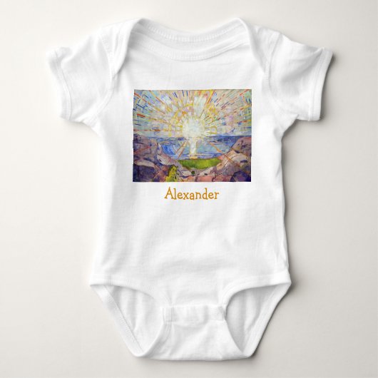 Edvard Munch - The Sun 1911 Baby Strampler (Vorderseite)