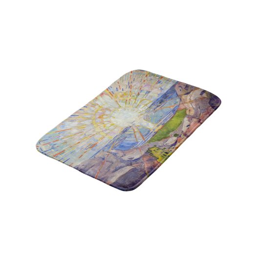 Edvard Munch - The Sun 1911 Badematte (Schrägansicht)