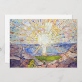 Edvard Munch - The Sun 1911 Dankeskarte (Vorne/Hinten)