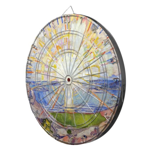 Edvard Munch - The Sun 1911 Dartscheibe (Vorderseite rechts)