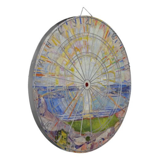 Edvard Munch - The Sun 1911 Dartscheibe (Vorderseite Links)