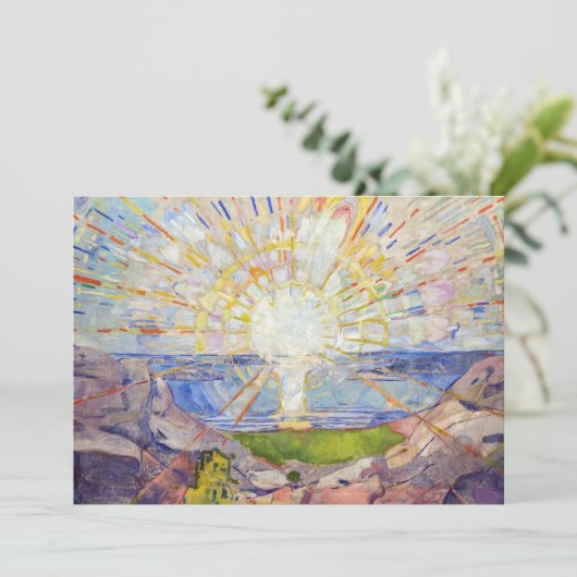 Edvard Munch - The Sun 1911 Einladung (Stehend Vorderseite)