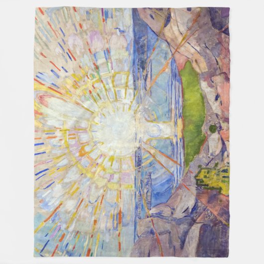 Edvard Munch - The Sun 1911 Fleecedecke (Vorderseite)