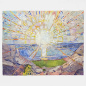 Edvard Munch - The Sun 1911 Fleecedecke (Vorderseite (Horizontal))