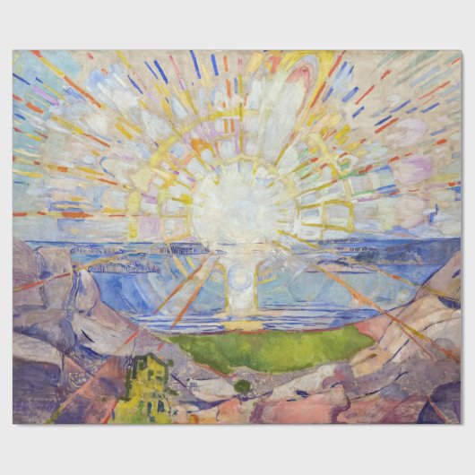 Edvard Munch - The Sun 1911 Geschenkpapier (Flach)