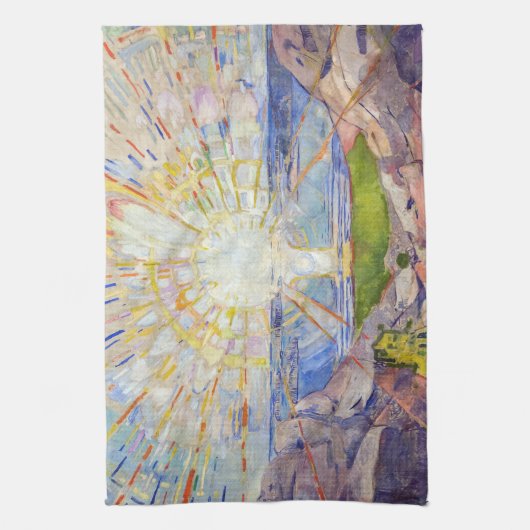Edvard Munch - The Sun 1911 Geschirrtuch (Vertikal)