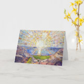 Edvard Munch - The Sun 1911 Karte (Gelbe Blume)